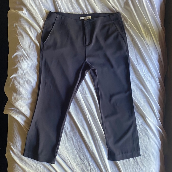 NWOT Brochu Walker Gray Dress Pants W's Large Elevated Classic Casual Luxury - Picture 1 of 13